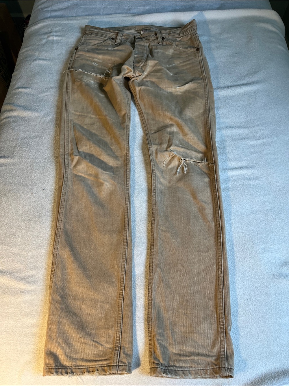Ralph Lauren Double RL Men's Straight Jeans in Tan